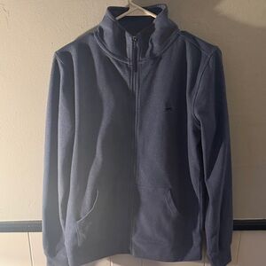 The Black Dog Men's Navy Zip-Up Sweater